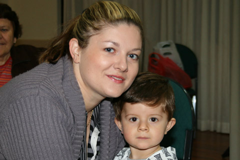 Milica Vijatovic and baby Nikola