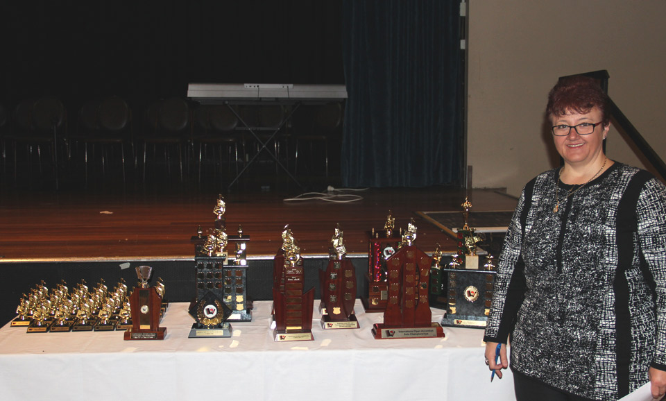 Tania Lukic-Marx with the trophies