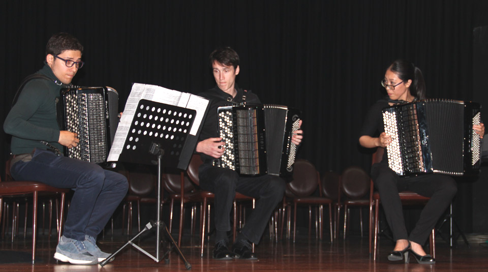 "Our Trio" of Aleksandar Kolovski, Milos Matic, Bijun Wei.