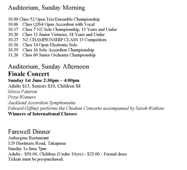 Timetable