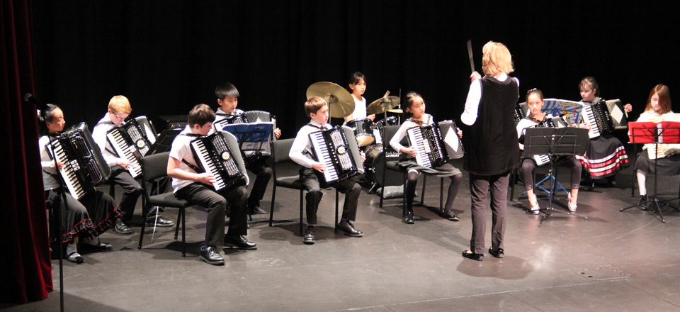 North Shore Music Makers Accordion Orchestra conducted by Chrstine Johnstone
