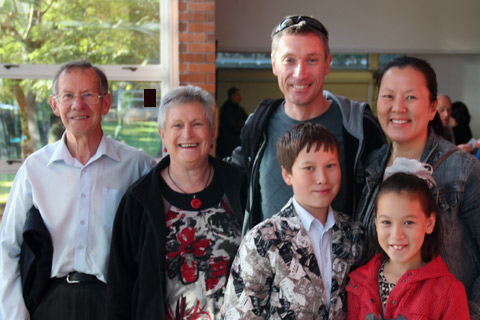 Three generations of Perry family