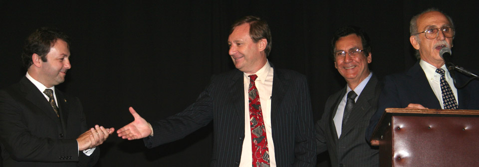 Mirco Patarini, Harley Jones, Lauro Val&eacute;rio - President and Carlos Gallizia 