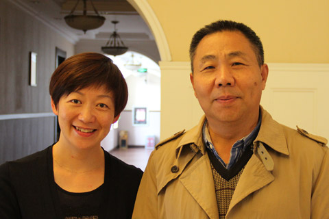 Crystal Wang and Chen Yiming