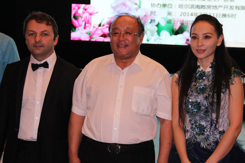 Mirco Patarini, Liu Xing Ming, Deputy Secretary General of the Harbin Government and Shao Dan