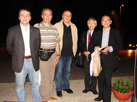 Mirco Patarini and Fausto Fabi with Suoni clients