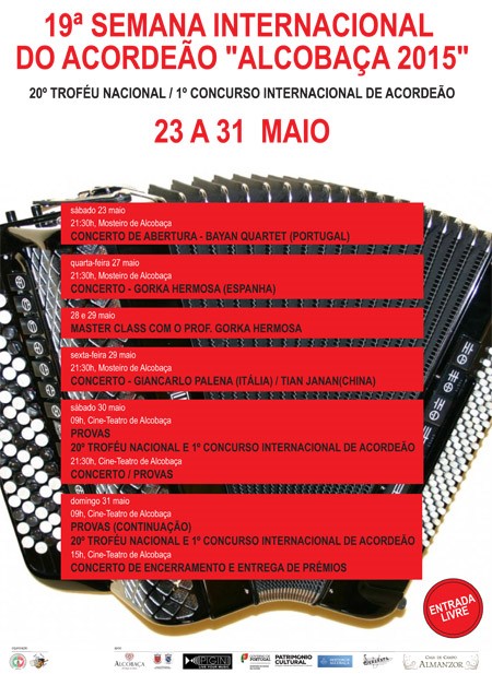 Alcobaça 2015 Accordion concerts poster