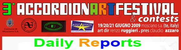 Accordion Art Festival and Contests Daily Reports banner