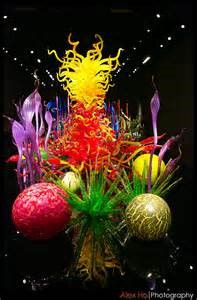 Chihuly glass display