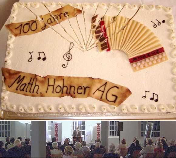 Hohner Birthday cake, celebration speech