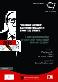 Accordion Composition Competition Francisco Escudero poster