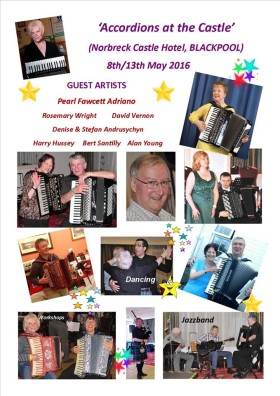 ‘Accordions at the Castle’ Festival poster