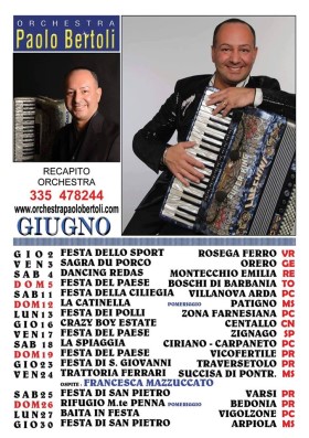 Paolo Bertoli Orchestra Dance Poster