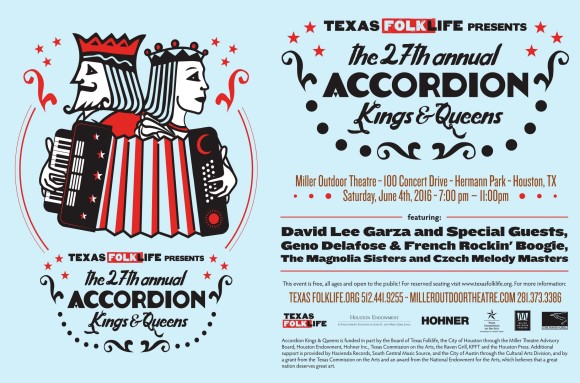 27th Annual Accordion Kings and Queens Festival poster