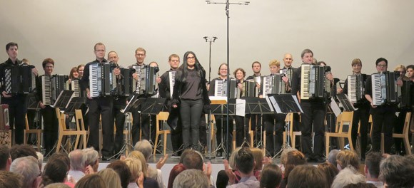 German Akkordeon-Orchester Grenzach conducted by Tanja Rauschenberger.
