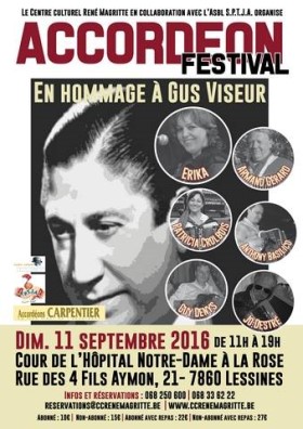 ‘Homage to Gus Viseur’ Accordion Festival poster
