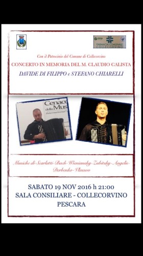 Poster: Memorial Concert for Claudio Calista