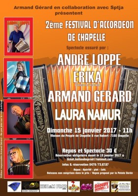2nd Festival D’Accordeon, Chapelle-Lez-Herlaimont poster
