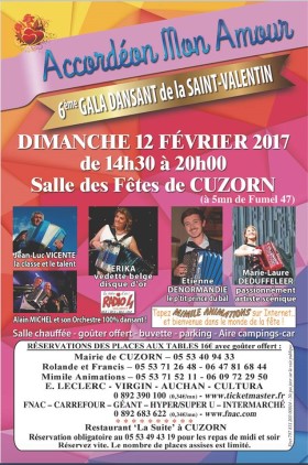 Poster: 6th Gala Dansant de la Saint-Valentin