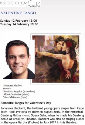 Poster: ‘Valentine Tango’ Concerts,