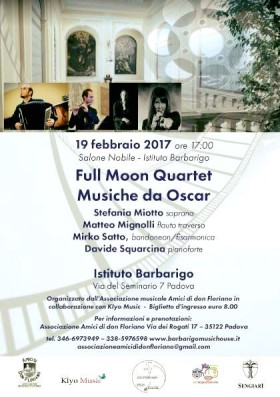 Full Moon Quartet concert poster