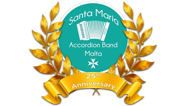 Santa Maria Accordion Band 25th Anniversary logo