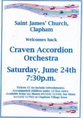 Craven Accordion Orchestra Poster