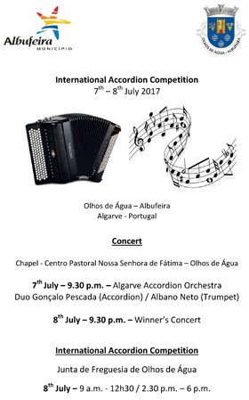 International Accordion Competition, Algarve Region