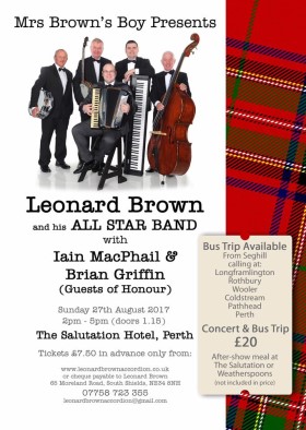 Leonard Brown Concert poster