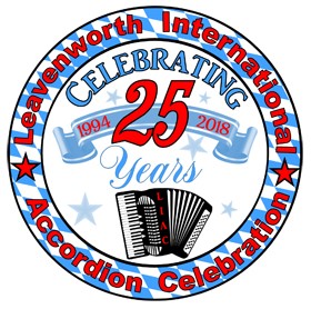 logo 25th Anniversary, Leavenworth International Accordion Celebration