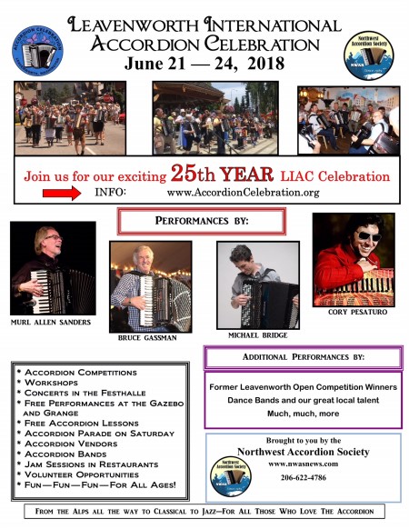 Poster 2018 Leavenworth International Accordion Celebration