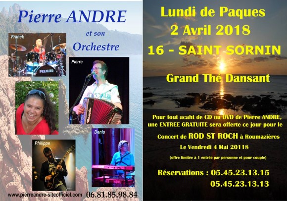 Poster: Pierre Andre & Orchestra Grand Tea Dance