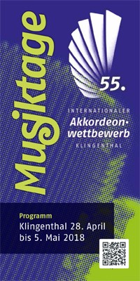 Program cover, 55th International Accordion Competition Klingenthal