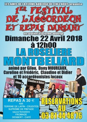 Poster, 1st Festival De L’Accordeon Et Repas Dansant,