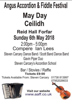 Poster Angus Accordion & Fiddle Festival Ceilidh