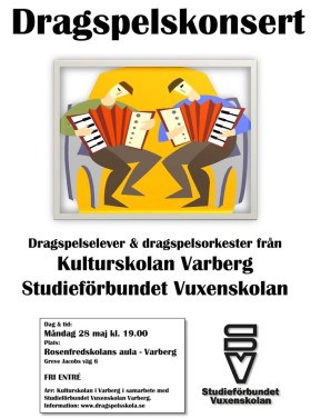 Poster Dragspelskonsert, Varberg