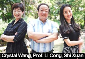Crystal Wang, Prof Li Cong, Jessica Shi Xuan