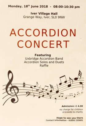 Poster, Uxbridge Accordion Band