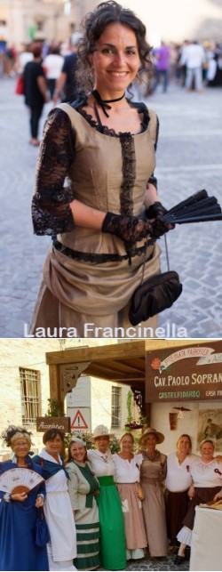 Laura Francinella, period dressed ladies