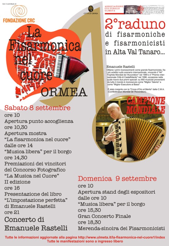 2° raduno di fisarmoniche e fisarmonicisti in Alta Val Tanaro - Italia