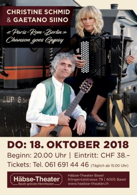Poster: Christine Schmid and Gaetano Siino Concert,