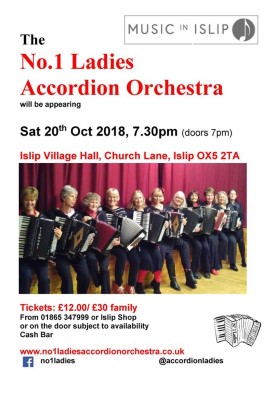 Poster: No 1 Ladies Accordion Orchestra Concert