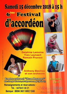 Poster, 6th Festival D’Accordeon, Beloeil