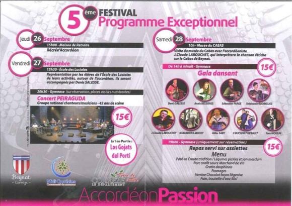 Passion festival program
