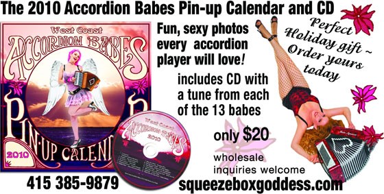 Accordion Babes Pin Up Calendar