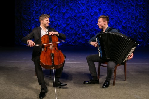 Ivan Sendetsky (cello) and Vladimir Stupnikov (bayan)