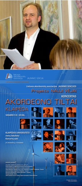 Raimondas Sviackevičius speech, poster for the event