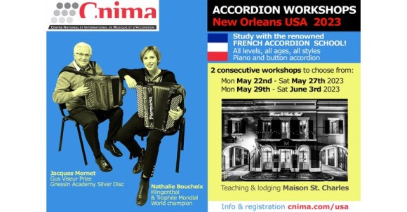 CNIMA Accordion Workshops in New Orleans