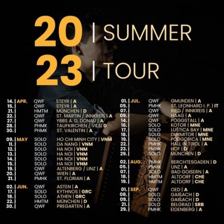 Summer tour schedule