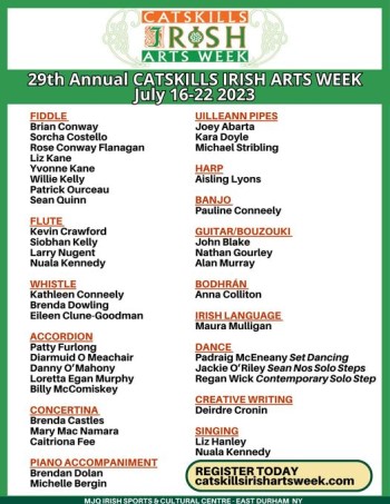 29th Annual Catskills Irish Arts Week
